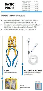 BASIC PRO 5 Zestaw asekuracyjny PROTEKT do pracy na wysokości 